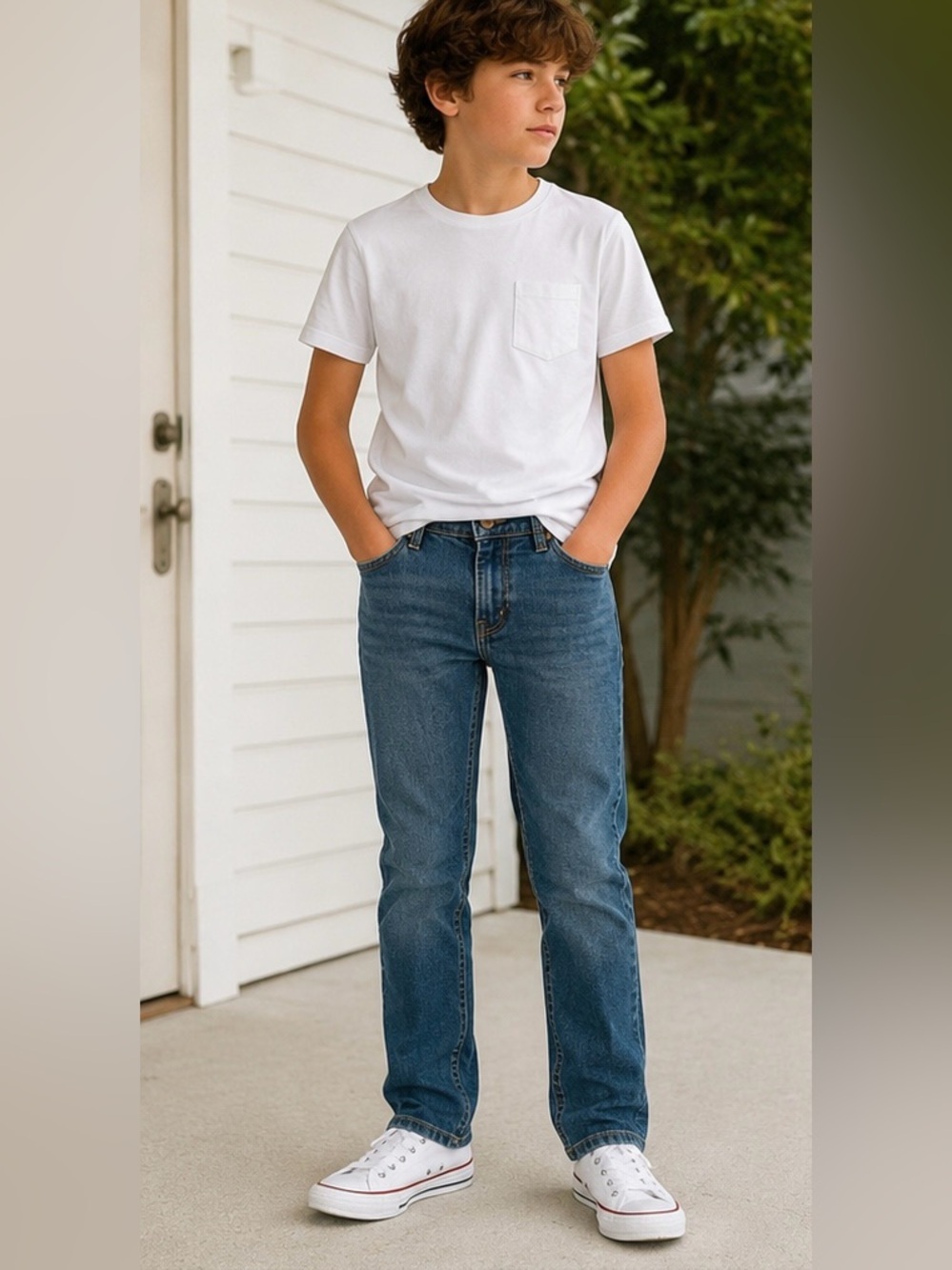 Levi’s 511 Boys Straight Leg Jeans 30x27 Medium Wash Denim Pants